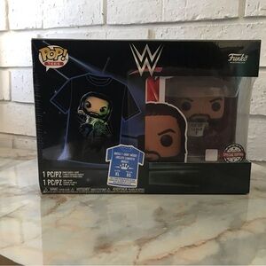 Funko WWE Pop & Tee Set Roman Reigns T-Shirt Size XL New Sealed